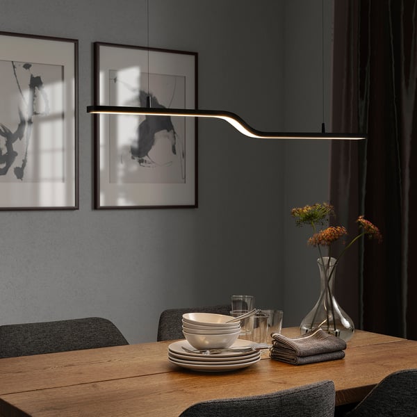 IKEA PILSKOTT LED Pendant Lamp Smart Black 38 "