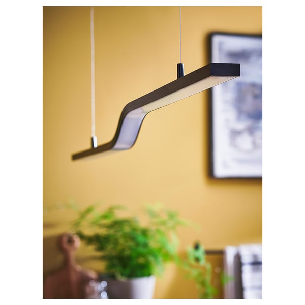 IKEA PILSKOTT LED Pendant Lamp Smart Black 38 "