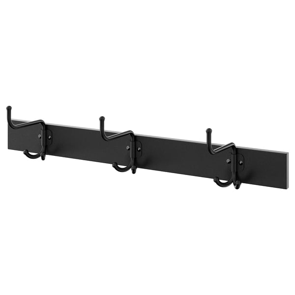 IKEA PINNIG Rack with 3 hooks black