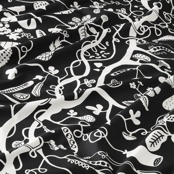 IKEA PIPDÅN Pre-cut Fabric Black/white 59x118 "