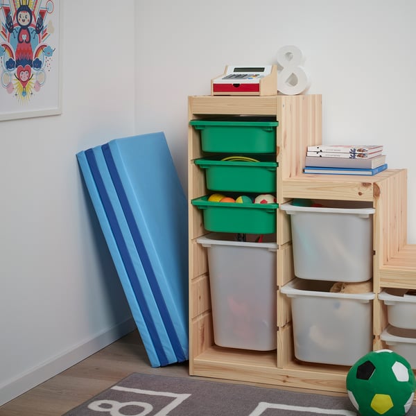 IKEA PLUFSIG Folding Gym Mat Blue 30 3/4x72 7/8 "