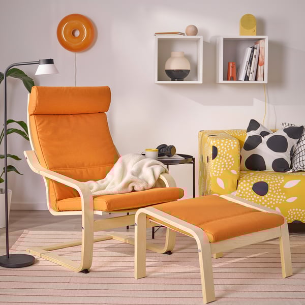 IKEA POÄNG Armchair And Ottoman