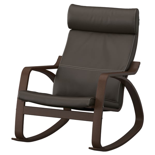 IKEA POÄNG Rocking chair brown/Glose dark brown