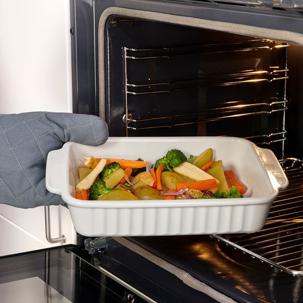 IKEA POETISK Baking Dish Off-white 13x9 "