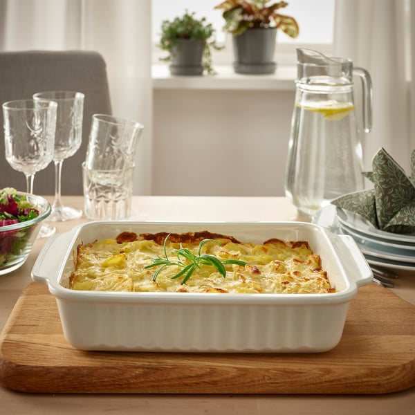 IKEA POETISK Baking Dish Off-white 13x9 "
