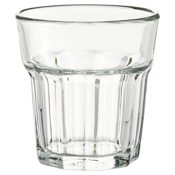 IKEA POKAL Espresso glass clear glass 3 oz