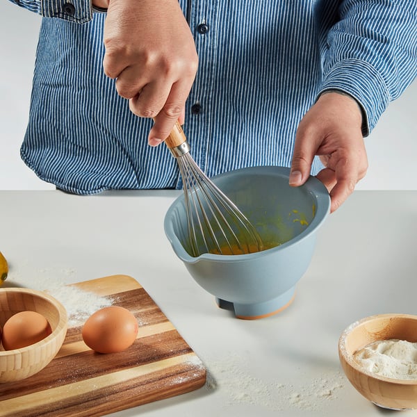 IKEA PONNYFISK Mixing Bowl Light Gray-blue 34 Oz