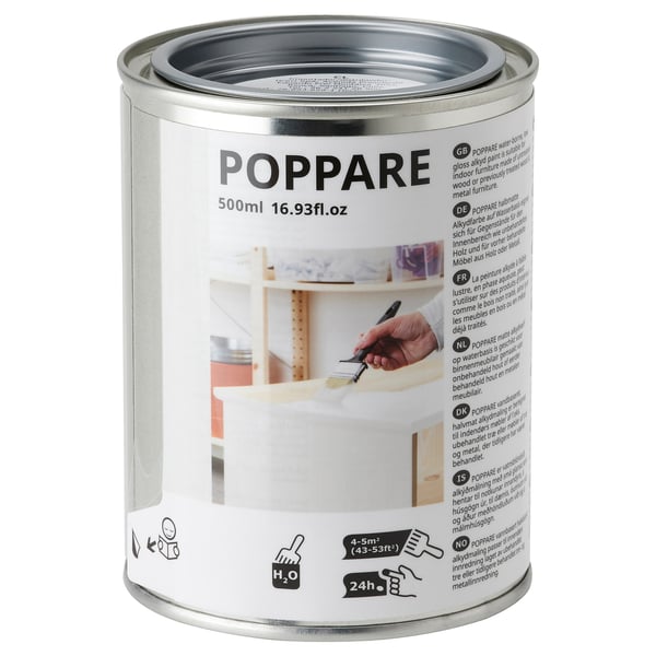 IKEA POPPARE Paint white