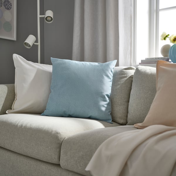 IKEA PROFETBLOMMA Cushion Gray-blue 20x20 "