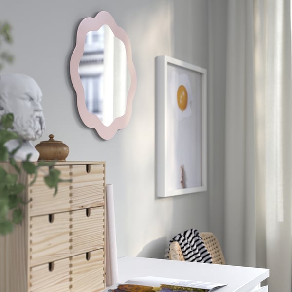 IKEA PRUNKHALLON Mirror Light Pink 15 3/4 "