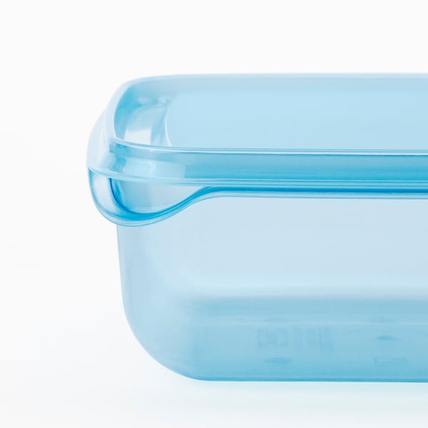IKEA PRUTA Food Container With Lid Blue 20 Oz