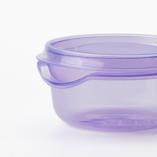 IKEA PRUTA Food Container With Lid Lilac 2 Oz