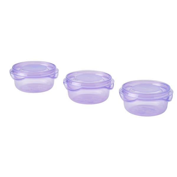 IKEA PRUTA Food container with lid lilac 2 oz
