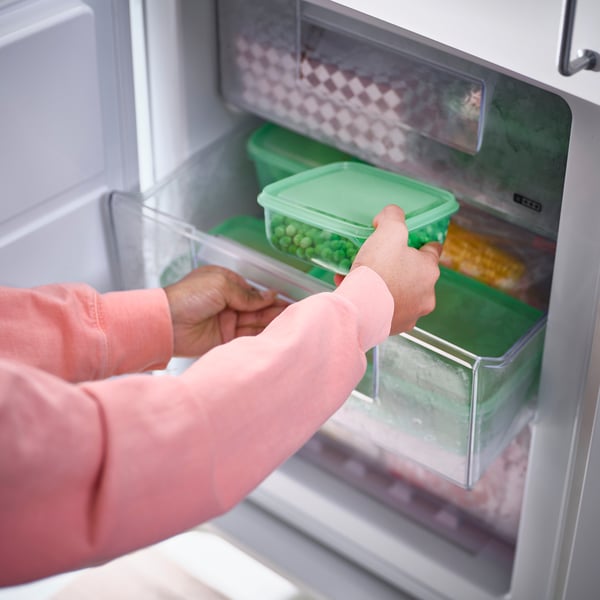 IKEA PRUTA Food Container With Lid Set Of 17 Green