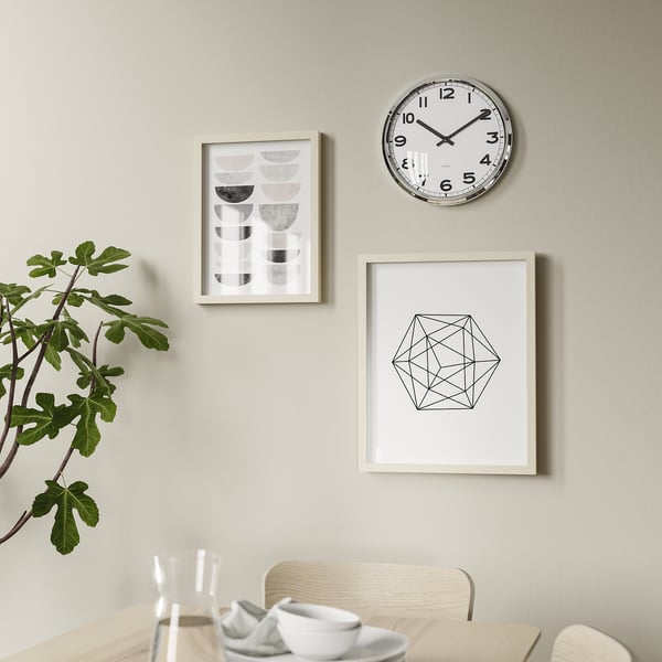 IKEA PUGG Wall Clock Stainless Steel 12 ½ "