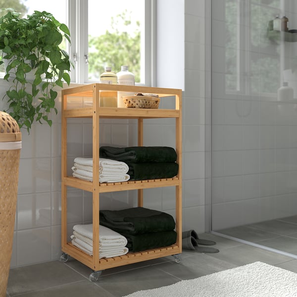 IKEA RÅGRUND Cart Bamboo 16 1/2x13x29 7/8 "