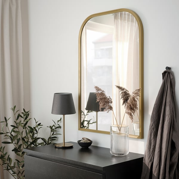 IKEA RÅMEBO Mirror Gold 24 3/4x35 3/8 "