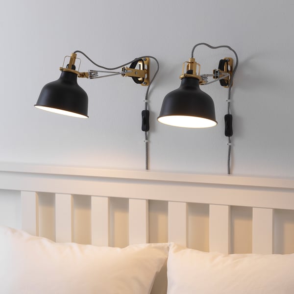 IKEA RANARP Wall/clamp Spotlight Black