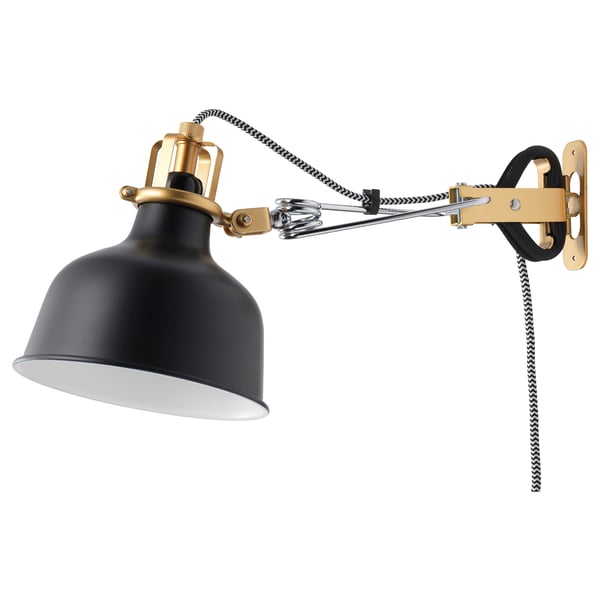 IKEA RANARP Wall/clamp Spotlight Black