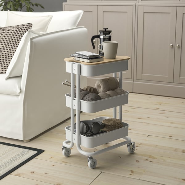 IKEA RÅSKOG Utility Cart White 11x15x24 "