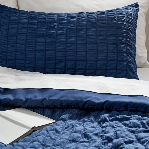 IKEA RÄVSTARR Comforter set dark blue Full/Queen