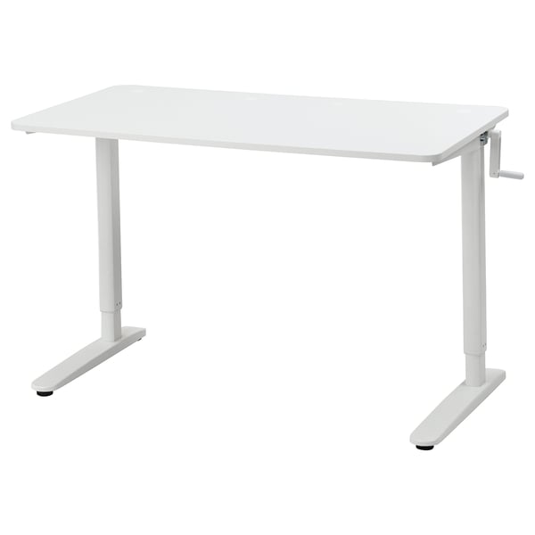 IKEA RELATERA Desk sit/stand white 46 1/8x23 5/8 "
