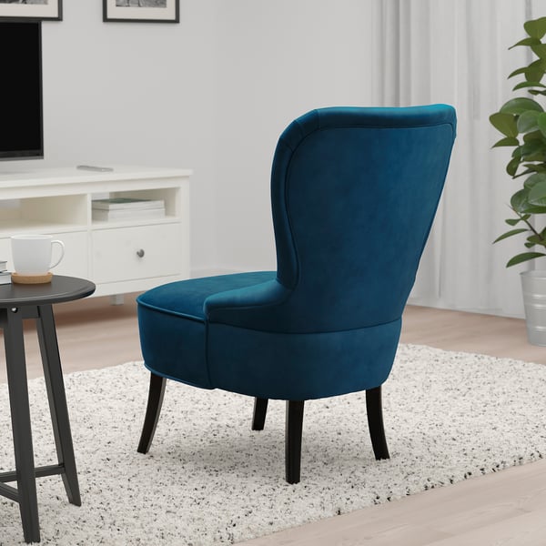 IKEA REMSTA Armchair Djuparp Dark Green-blue