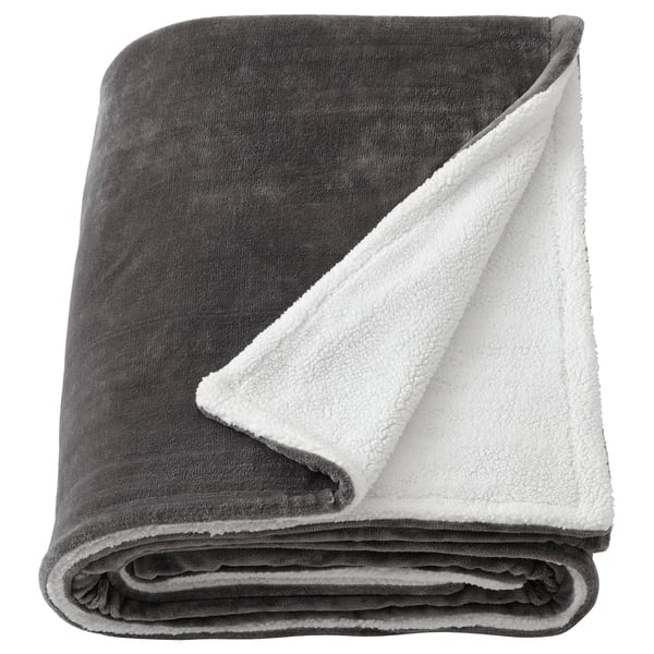 IKEA REVSUGA Blanket gray Full/Queen
