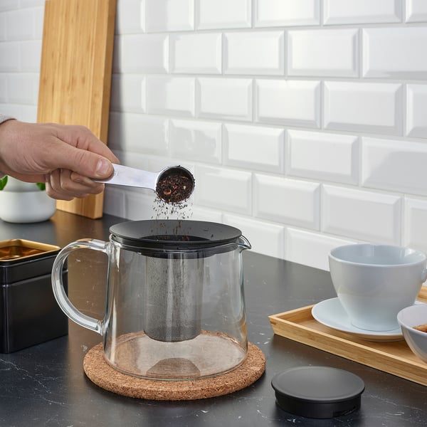 IKEA RIKLIG Teapot Glass 1.6 Qt