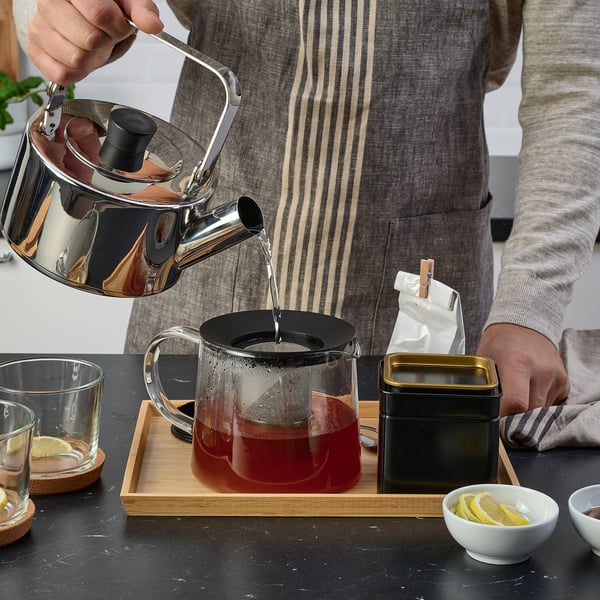 IKEA RIKLIG Teapot Glass 1.6 Qt