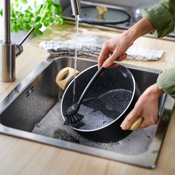 IKEA RINNIG Dish Brush Gray