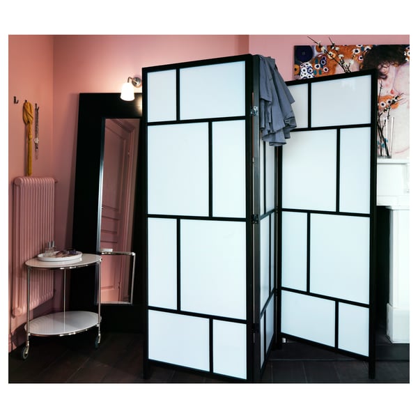 IKEA RISÖR Room Divider White/black 85x72 7/8 "