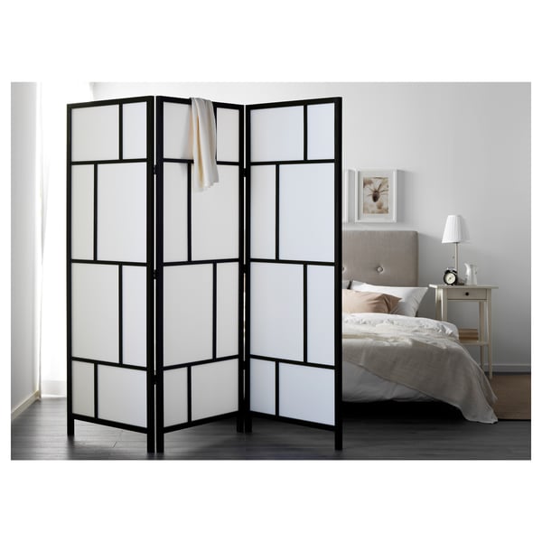 IKEA RISÖR Room Divider White/black 85x72 7/8 "