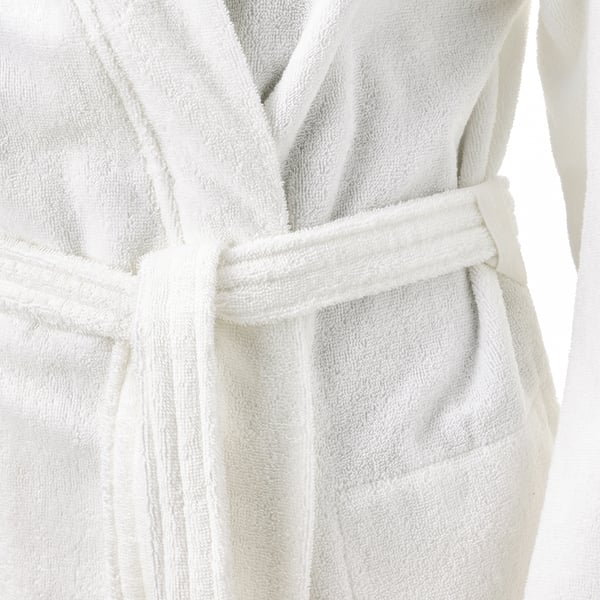 IKEA ROCKÅN Bathrobe White S/M