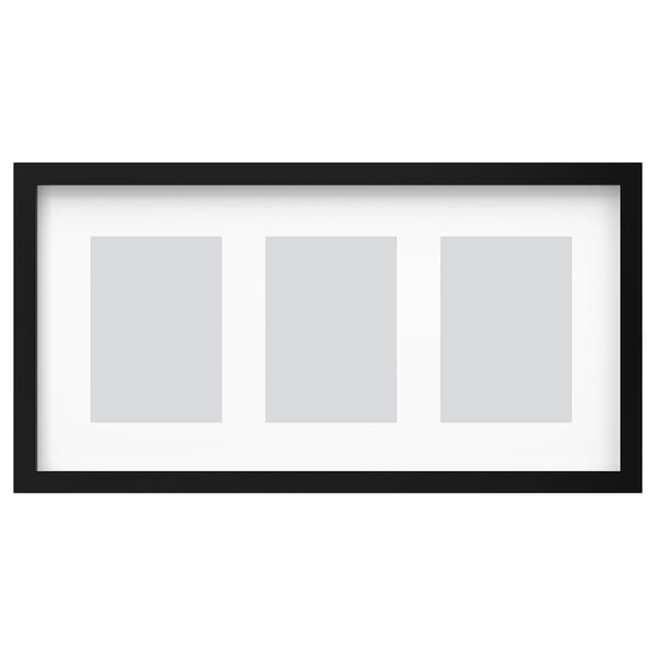 IKEA RÖDALM Frame for 3 pictures black 21 ¾x11 "