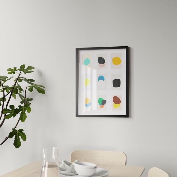 IKEA RÖDALM Frame For 9 Pictures Black 18x24 "