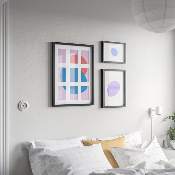IKEA RÖDALM Frame For 9 Pictures Black 18x24 "