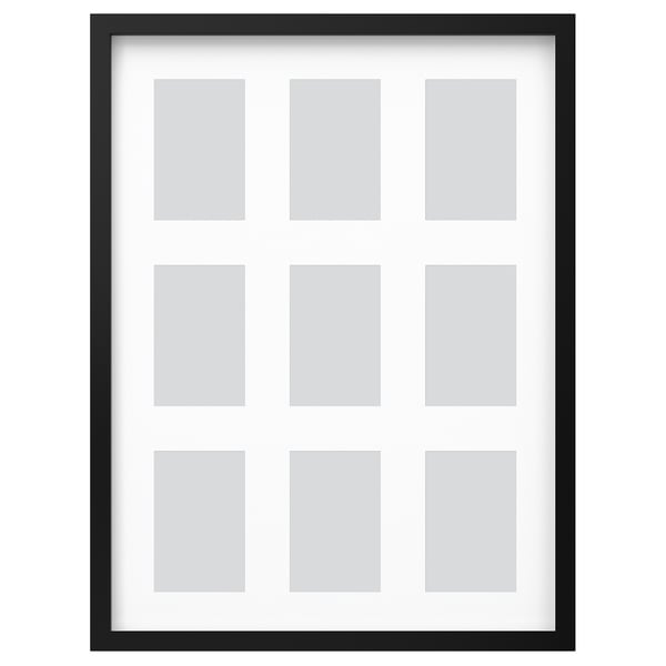 IKEA RÖDALM Frame for 9 pictures black 18x24 "