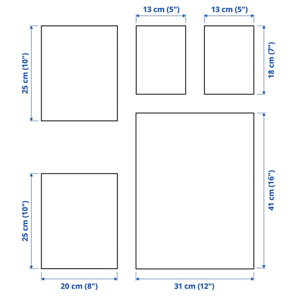 IKEA RÖDALM Poster Set Of 5 Golden Moments