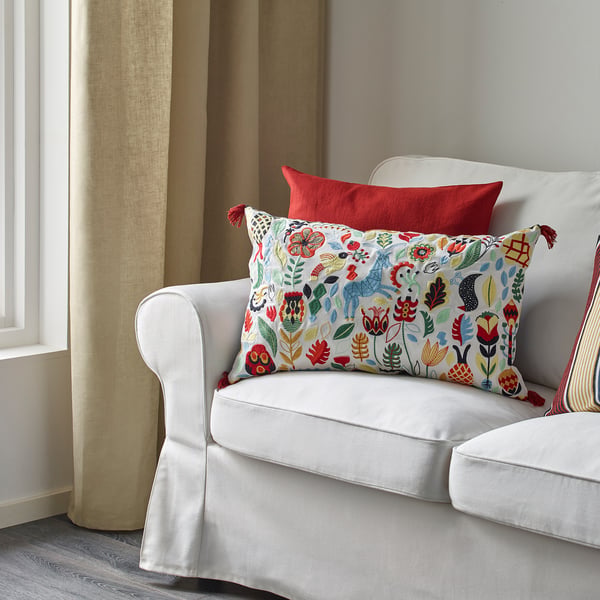 IKEA RÖDARV Cushion Multicolor 16x26 "