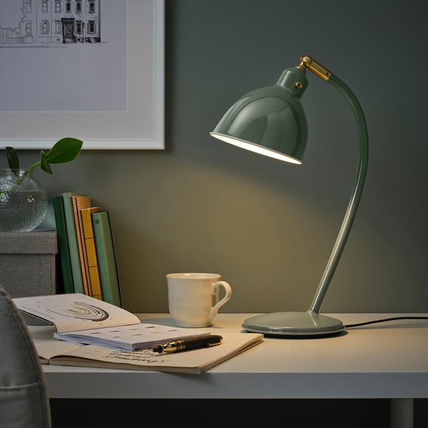 IKEA RÖDFLIK Desk Lamp Gray-green