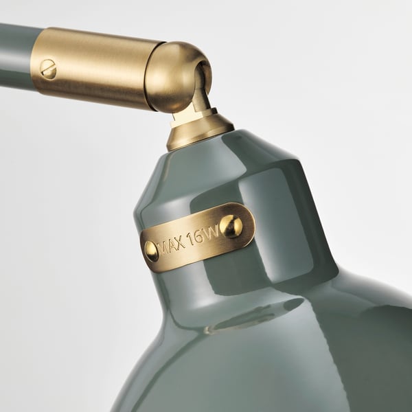 IKEA RÖDFLIK Floor/reading Lamp Gray-green