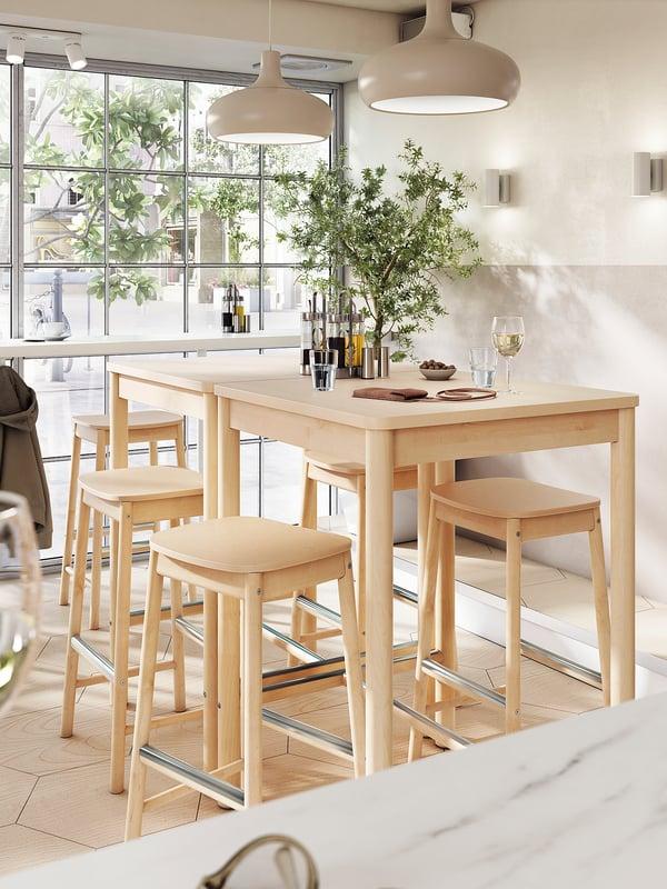 IKEA RÖNNINGE Bar Table Birch 29 1/2x29 1/2 "