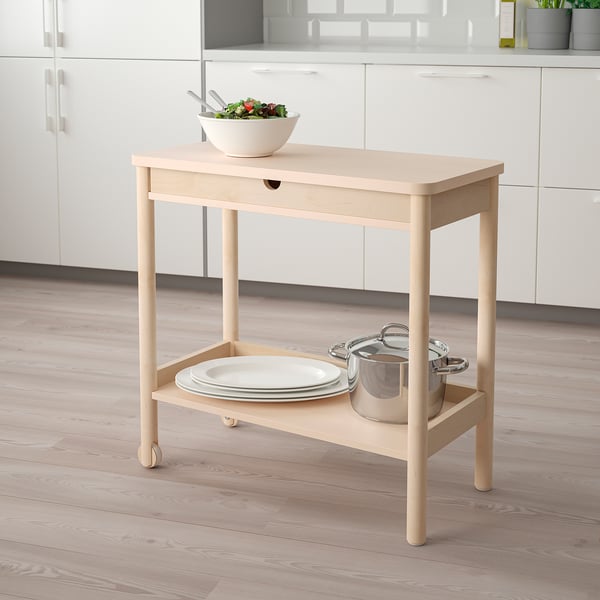 IKEA RÖNNINGE Utility Cart Birch 30 3/4x15 3/8 "