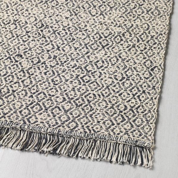 IKEA RÖRKÄR Rug Flatwoven Black/natural 2 ' 7 "x4 ' 11 "