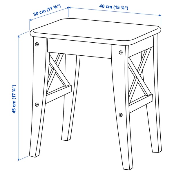 IKEA ROSENTORP Stool White