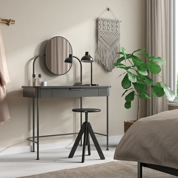IKEA RUDSTORP Stool Black 17 3/8-21 5/8 "