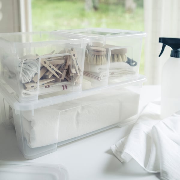 IKEA SAMLA Box Clear 11x7 ½x5 ½ "/1 Gallon