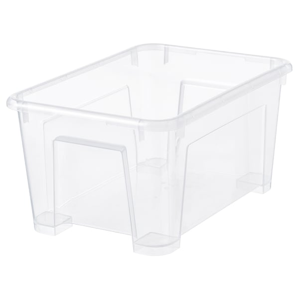 IKEA SAMLA Box clear 11x7 ½x5 ½ "/1 gallon