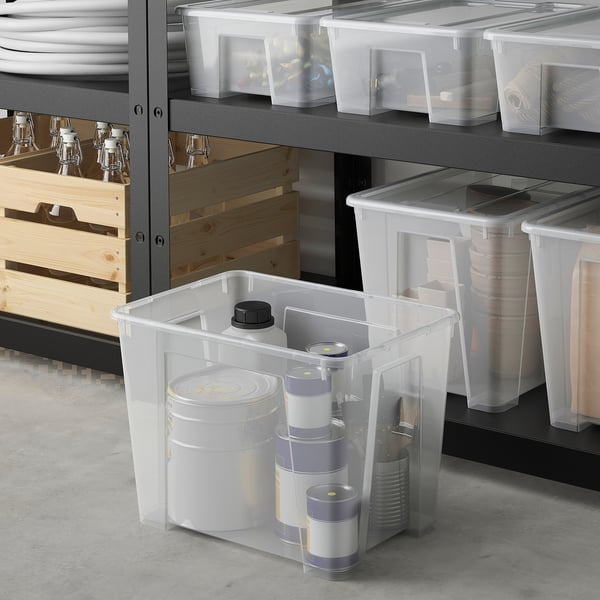IKEA SAMLA Box Clear 15 ¼x11x11 "/6 Gallon